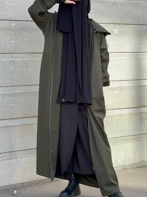 Coats modest fashion femme musulmane Maroc